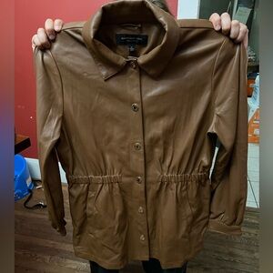 Marc New York Brown Faux Leather Jacket